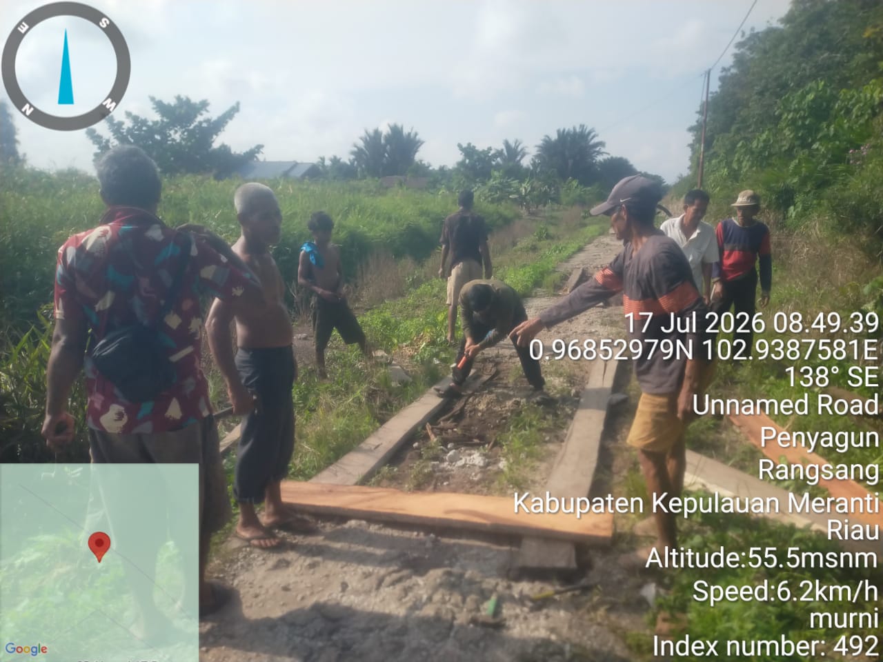 Kegiatan Gotong royong di Dusun III